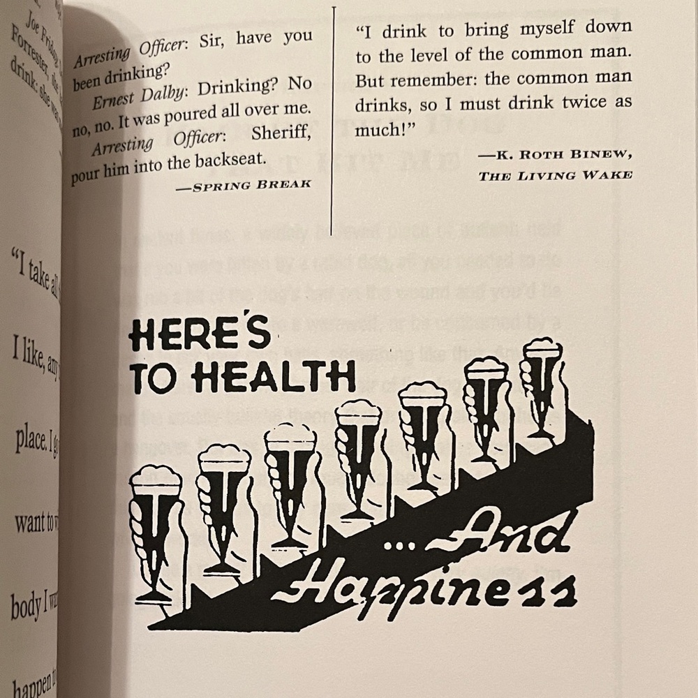 The Quotable Drunkard Book -Words of Wit Wisdom & Philosophy coffee table book - Picture 11 of 13